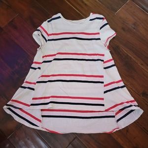 Popsugar Babydoll Swing Tee with Stripes
